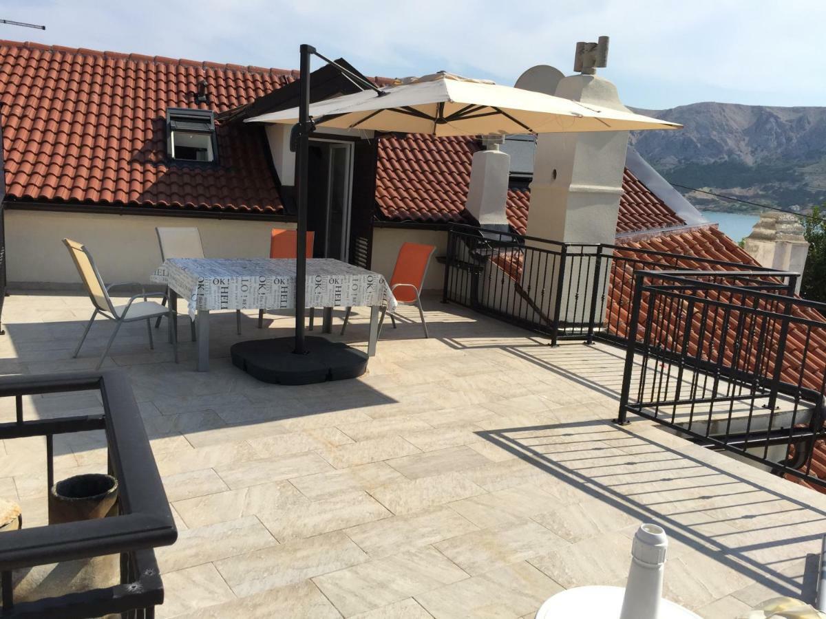 Apartment Kreso Baška Exteriör bild